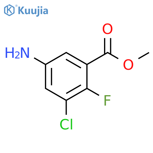 methyl 5-amino-3-chloro-2-fluorobenzoate structure