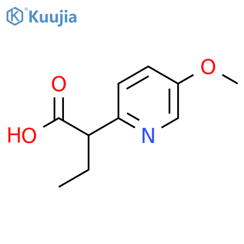 2-(5-Methoxypyridin-2-yl)butanoic acid structure