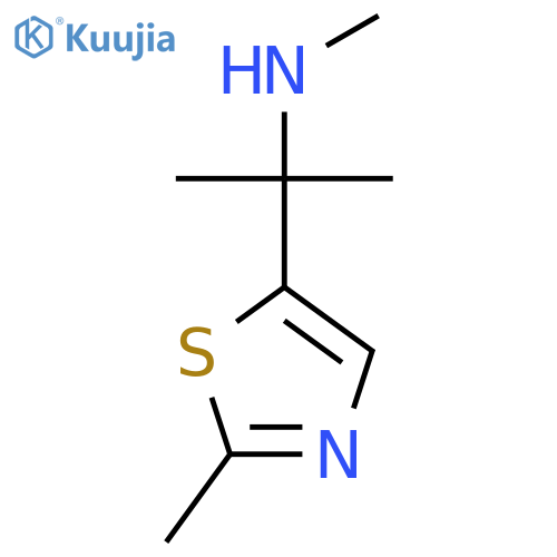 methyl2-(2-methyl-1,3-thiazol-5-yl)propan-2-ylamine structure