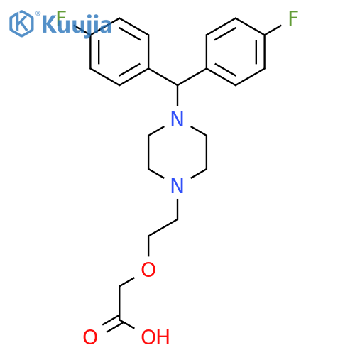 Acetic acid,2-[2-[4-[bis(4-fluorophenyl)methyl]-1-piperazinyl]ethoxy]- structure