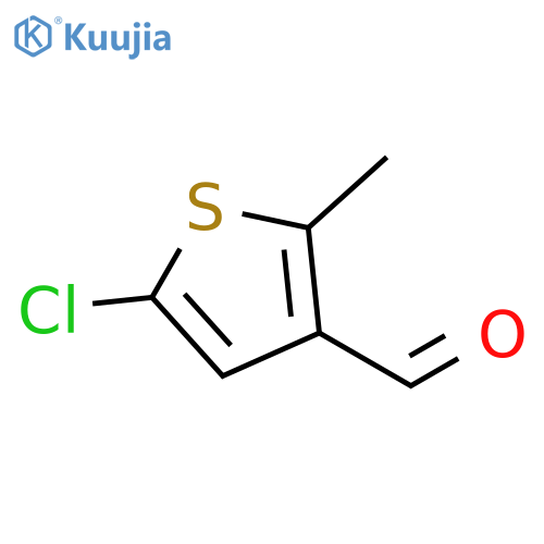5-chloro-2-methylthiophene-3-carbaldehyde structure