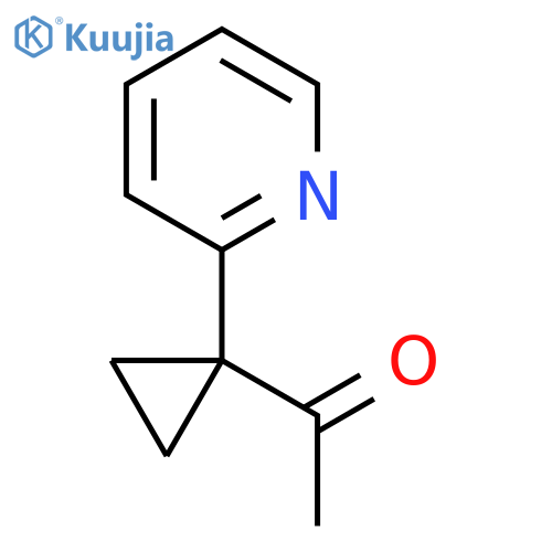 1-1-(pyridin-2-yl)cyclopropylethan-1-one structure