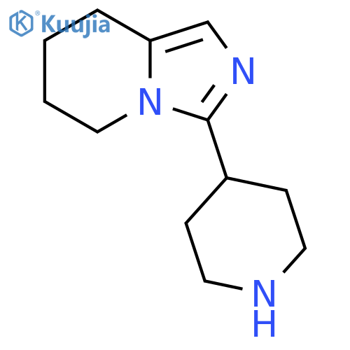 4-{5H,6H,7H,8H-Imidazo[1,5-a]pyridin-3-yl}piperidine structure