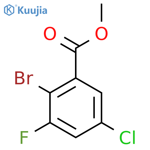 Methyl 2-bromo-5-chloro-3-fluorobenzoate structure