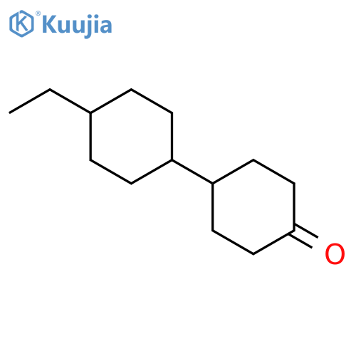 Trans-4'-ethyl-1,1'-bicyclohexyl-4-one structure