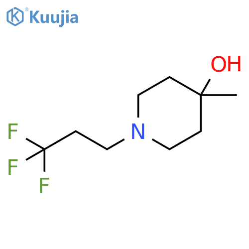 4-methyl-1-(3,3,3-trifluoropropyl)piperidin-4-ol structure