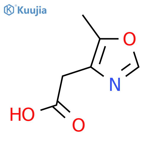 2-(5-methyl-1,3-oxazol-4-yl)acetic acid structure