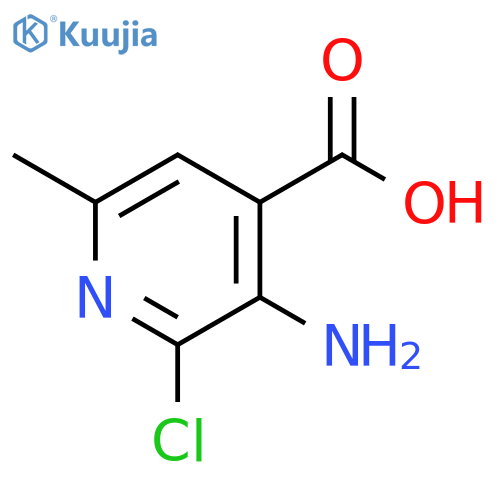 3-amino-2-chloro-6-methylpyridine-4-carboxylic acid structure