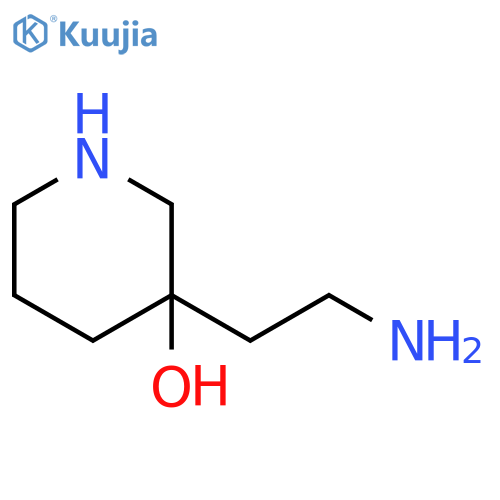 3-Piperidinol, 3-(2-aminoethyl)- structure