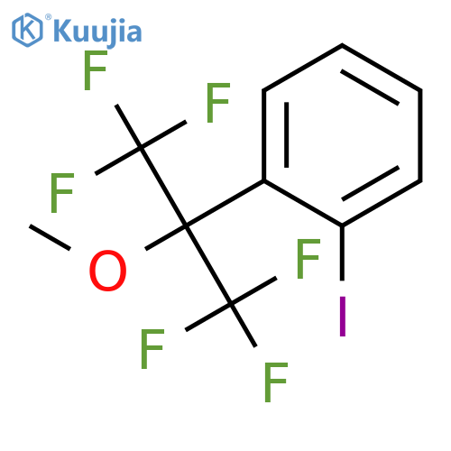 Benzene, 1-iodo-2-[2,2,2-trifluoro-1-methoxy-1-(trifluoromethyl)ethyl]- structure