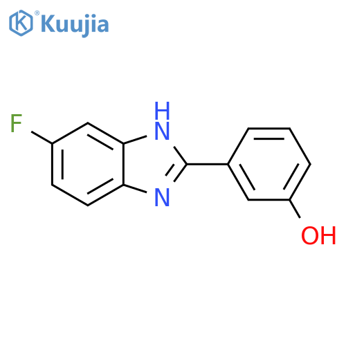 3-(5-Fluoro-1H-1,3-benzodiazol-2-yl)phenol structure