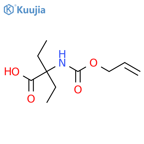 2-ethyl-2-{(prop-2-en-1-yloxy)carbonylamino}butanoic acid structure