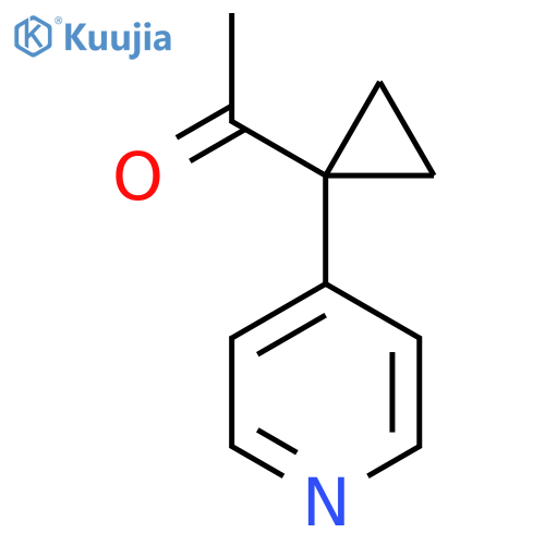 1-1-(pyridin-4-yl)cyclopropylethan-1-one structure