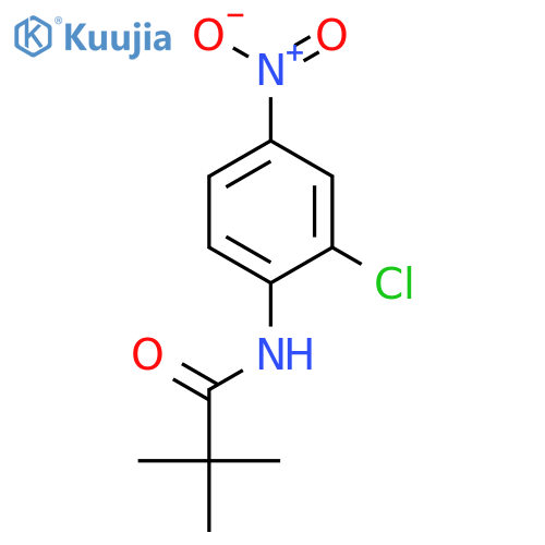 Propanamide, N-(2-chloro-4-nitrophenyl)-2,2-dimethyl- structure