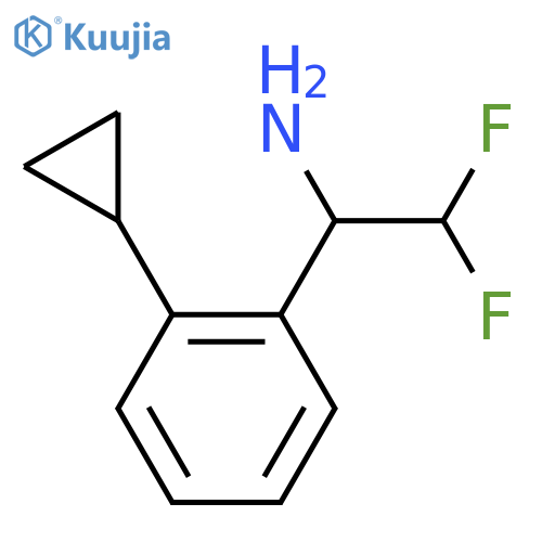 1-(2-cyclopropylphenyl)-2,2-difluoroethan-1-amine structure
