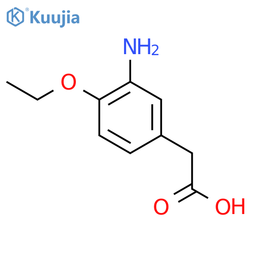 2-(3-Amino-4-ethoxyphenyl)acetic acid structure