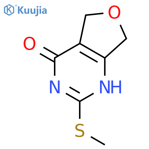 Furo[3,4-d]pyrimidin-4(1H)-one, 5,7-dihydro-2-(methylthio)- structure