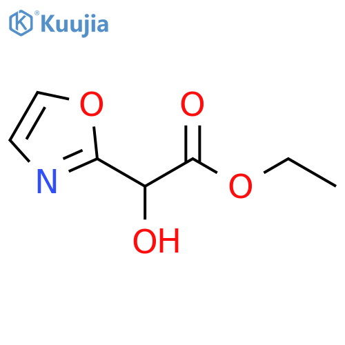 ethyl 2-hydroxy-2-(1,3-oxazol-2-yl)acetate structure