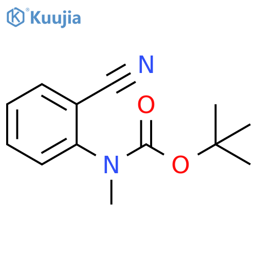 Carbamic acid, N-(2-cyanophenyl)-N-methyl-, 1,1-dimethylethyl ester structure