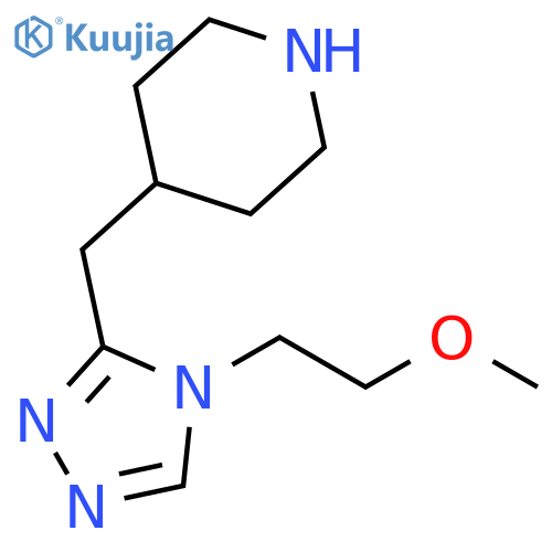 4-((4-(2-methoxyethyl)-4H-1,2,4-triazol-3-yl)methyl)piperidine structure