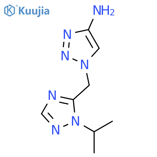 1-{1-(propan-2-yl)-1H-1,2,4-triazol-5-ylmethyl}-1H-1,2,3-triazol-4-amine structure