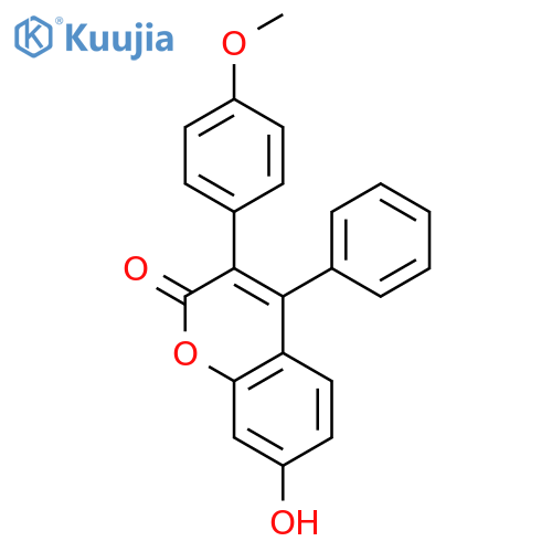 2H-1-Benzopyran-2-one,7-hydroxy-3-(4-methoxyphenyl)-4-phenyl- structure