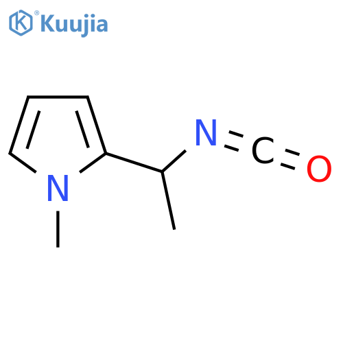2-(1-isocyanatoethyl)-1-methyl-1H-pyrrole structure