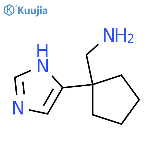 1-(1H-imidazol-5-yl)cyclopentylmethanamine structure