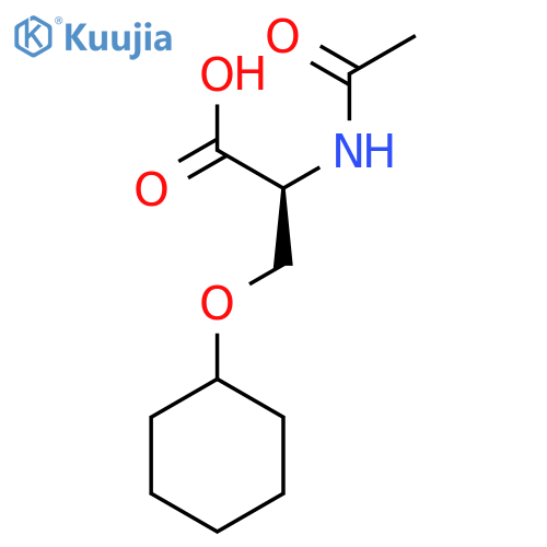 (2S)-3-(cyclohexyloxy)-2-acetamidopropanoic acid structure