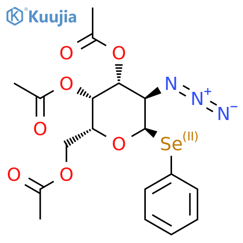 Phenyl seleno-2-azido-3,4,6-tri-O-acetyl-alpha-D-galactopyranoside structure