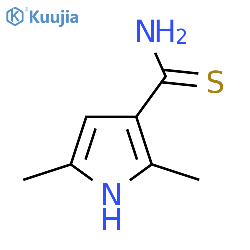 2,5-dimethyl-1H-pyrrole-3-carbothioamide structure