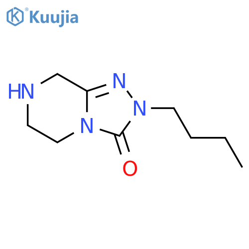 2-butyl-2H,3H,5H,6H,7H,8H-1,2,4triazolo4,3-apiperazin-3-one structure
