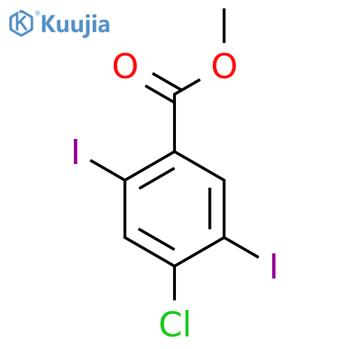 Methyl 4-chloro-2,5-diiodobenzoate structure