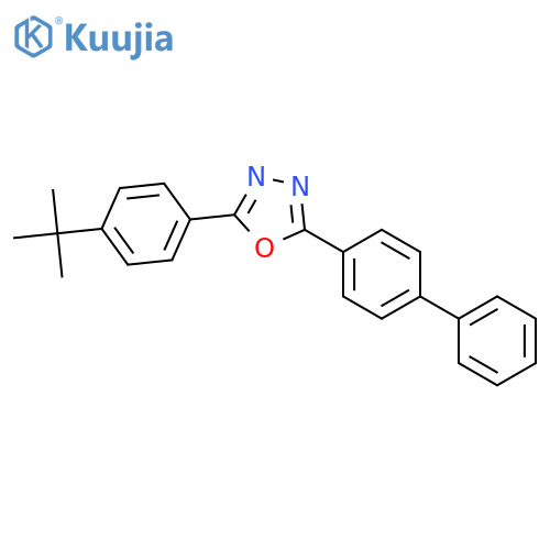2-(1,1'-Biphenyl-4-yl)-5-(4-(tert-butyl)phenyl)-1,3,4-oxadiazole structure
