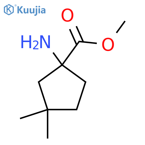 methyl 1-amino-3,3-dimethylcyclopentane-1-carboxylate structure