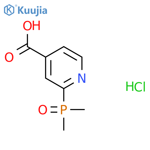 2-(dimethylphosphoryl)pyridine-4-carboxylic acid hydrochloride structure