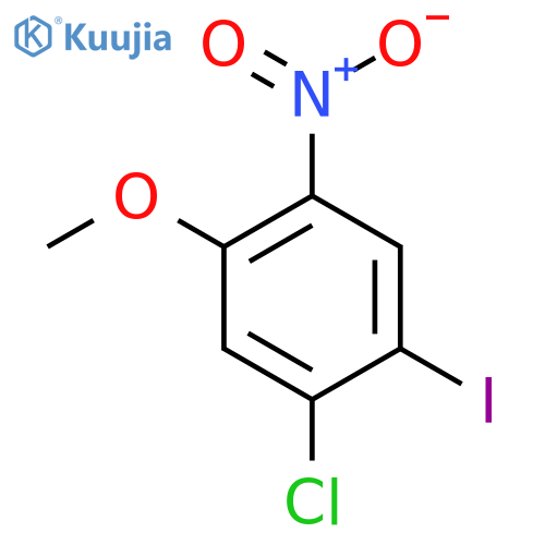 1-Chloro-2-iodo-5-methoxy-4-nitrobenzene structure