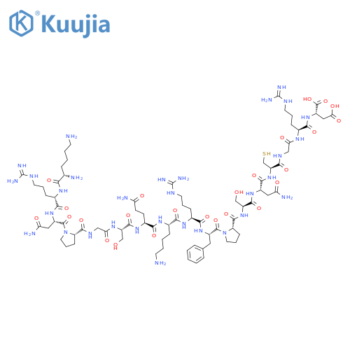 L-Aspartic acid,L-lysyl-L-arginyl-L-asparaginyl-L-prolylglycyl-L-seryl-L-glutaminyl-L-lysyl-L-arginyl-L-phenylalanyl-L-prolyl-L-seryl-L-asparaginyl-L-cysteinylglycyl-L-arginyl-(9CI) structure