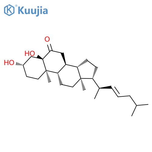 Cholest-22-en-6-one, 3,5-dihydroxy-, (3b,5a,22E)- structure