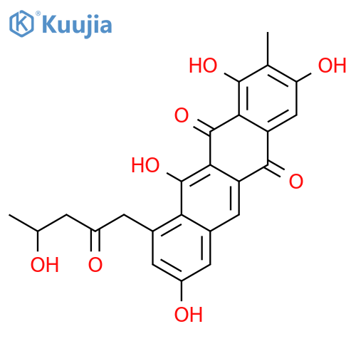 5,12-Naphthacenedione,1,3,8,11-tetrahydroxy-10-(4-hydroxy-2-oxopentyl)-2-methyl-, (+)- structure