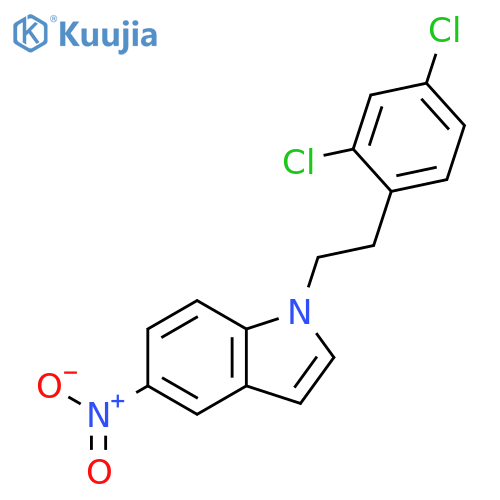 1-[2-(2,4-Dichloro-phenyl)-ethyl]-5-nitro-1H-indole structure