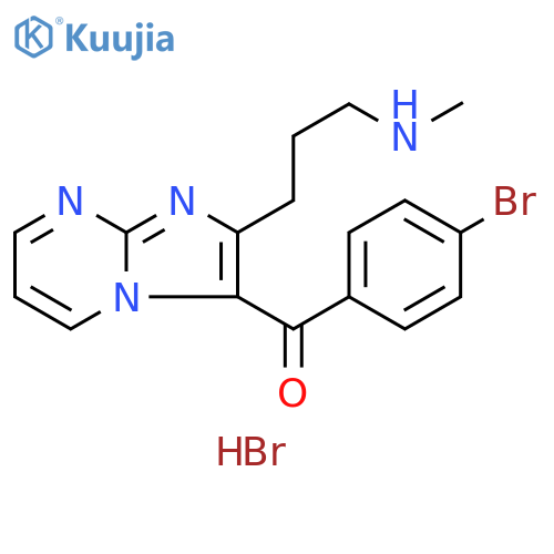 Methanone, (4-bromophenyl)[2-[3-(methylamino)propyl]imidazo[1,2-a]pyrimidin-3-yl]-, hydrobromide (1:1) structure