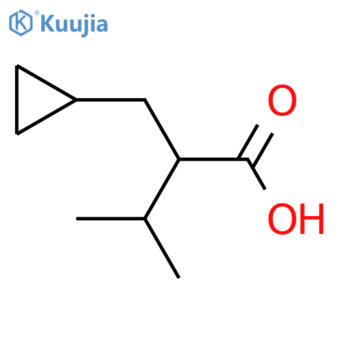 2-(Cyclopropylmethyl)-3-methylbutanoic acid structure
