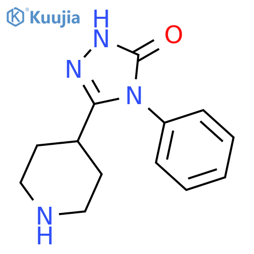 4-Phenyl-5-piperidin-4-yl-2,4-dihydro-[1,2,4]triazol-3-one structure