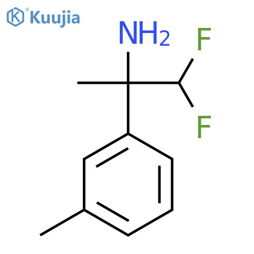 1,1-difluoro-2-(3-methylphenyl)propan-2-amine structure