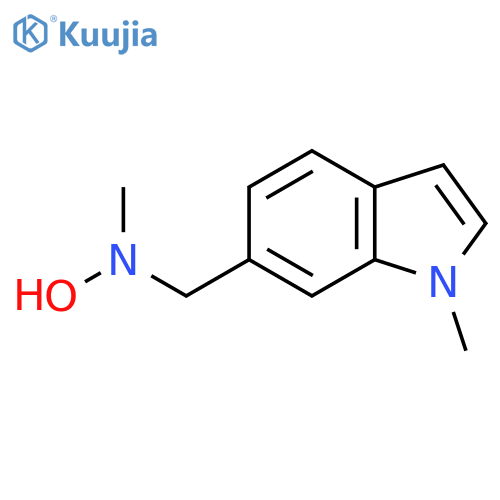N-methyl-N-(1-methyl-1H-indol-6-yl)methylhydroxylamine structure