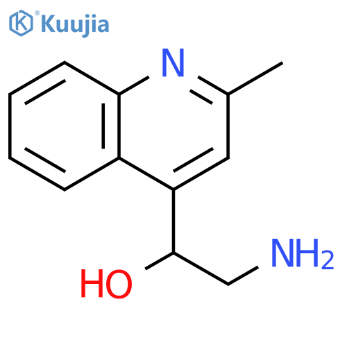 2-amino-1-(2-methylquinolin-4-yl)ethan-1-ol structure