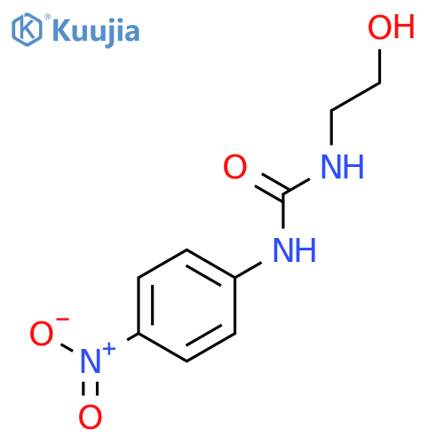 Urea, N-(2-hydroxyethyl)-N'-(4-nitrophenyl)- structure