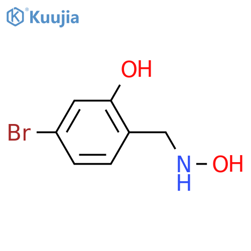 5-bromo-2-(hydroxyamino)methylphenol structure