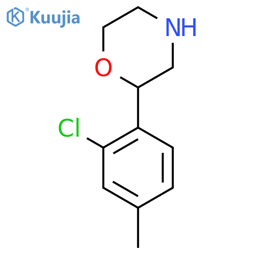 2-(2-chloro-4-methylphenyl)morpholine structure
